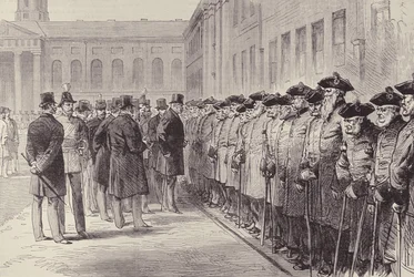 Bicentenary of Chelsea Hospital: Duke of Cambridge Inspecting the Pensioners